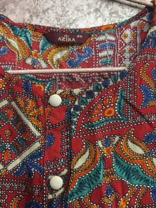 Boho Print Sleeveless Kurta