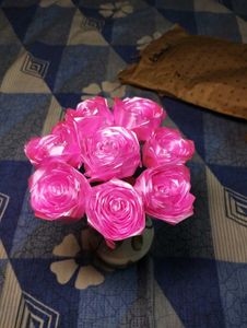 Pink Ribbon Roses Bouquet