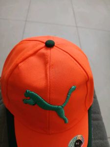 Puma Orange &amp; Green Baseball Cap