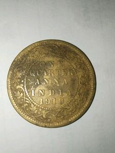 One Quarter Anna 1910 (EDWARD VII)