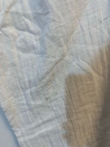 Freesize White Linen Blend Pants