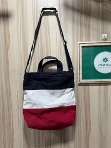 FILA Colorblock Premium Canvas Tote Bag