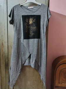 Grey Crown & Anchor Graphic T-Shirt