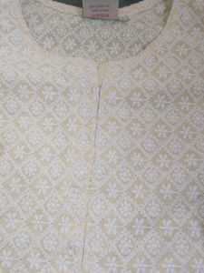 Elegant Cream Chikankari Kurta