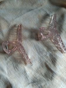 Pink Hair Claw Clips (Set of 2)