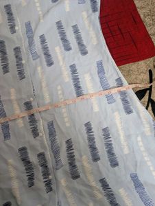 Light Blue Printed Kurta