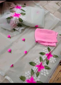 Organza Hand Paint Suit