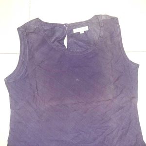 Tie-Dye Sleeveless Purple Kurti - Women