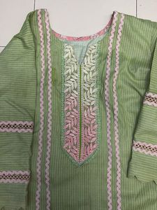 Green Kurta farshi set