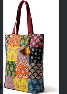Boho Patchwork Tote Bag