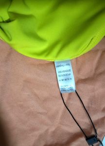Neon Green High-Waisted Briefs-New with Tags