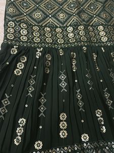 Green  Frock-Style Top &amp; Sharara