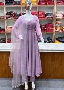 GEORGETTE FABRIC FULLY FLAIR ANARKALI KURTA SET