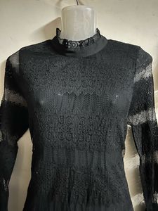 Elegant Black Lace Dress