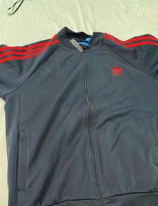 Men's Navy Blue Adidas Track Jacket