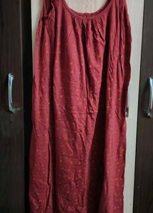New Red Printed night suit