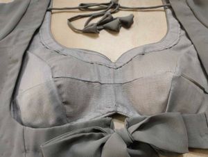 knotted backless blouse