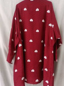 Maroon Heart Print shirt