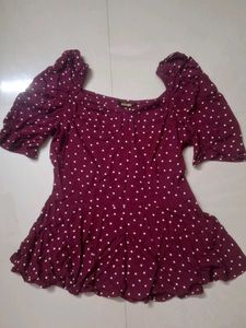 Chic Polka Dot Top