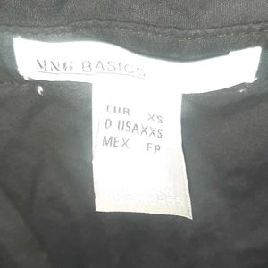 🖤 MANGO Noir Muse — Rare Black Shirt