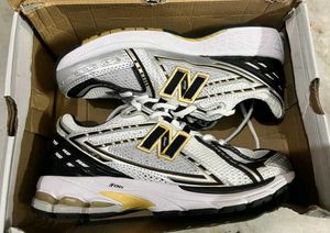 NEW BALANCE 1906R WHITE METALLIC GOLD UK 7.5(41.5)