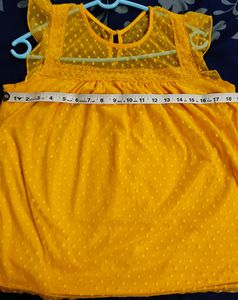 Turmeric Yellow XL Net Top