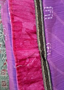 🎀🎀Vibrant Purple Leheriya Saree
