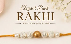 Elegant Beaded Rakhi(pack of 4).