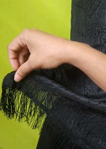 Vintage Black Fringe Top