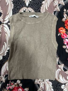 Zara Knit Sleeveless Top
