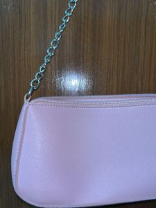 miniso  Pink Shoulder Bag with Chain