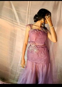 Urgent sell ✅Beautiful Lavender fish cut lehenga