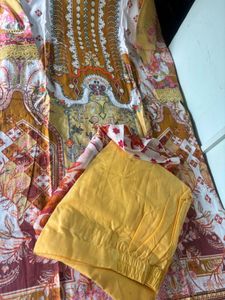 Vibrant Printed Kurta Set with Dupatta