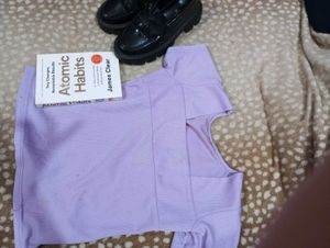 Lavender Cropped Top