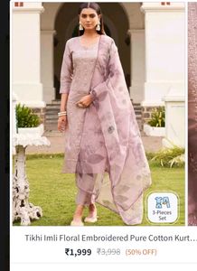 Elegant Floral Kurta Set