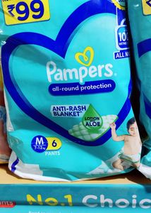 PAMPERS MEDIUM SIZE 6 UNIT PACK