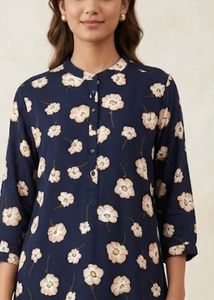 Floral Print Kurta for couple duet combo