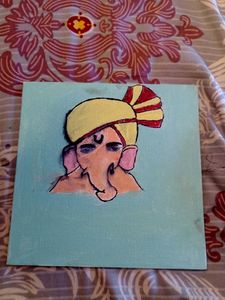 a beautiful ganesh painting