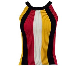 XS to L Striped Knit Tank Top