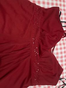 Elegant Red Party Dress