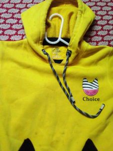 Cute Yellow Cat Hoodie Cozy Casual Sweatshirt