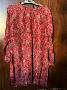 Elegant Pink Floral Kurta set