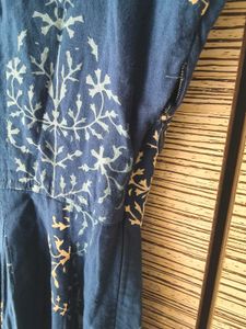 Bunaai Best Saller Blue Dress with deep nack