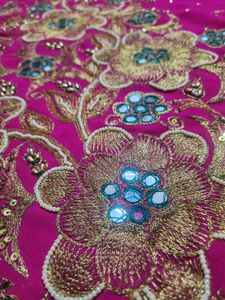 aari Tari work saree