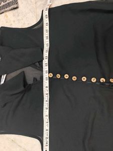 Chic Sleeveless Black Sheer Top