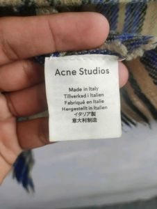 Acne Studios Plaid Shawl