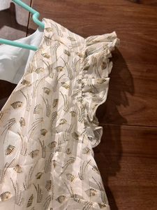 Plus size  Cream Textured Top