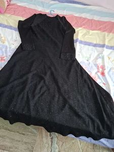 Elegant Black Embellished burqa