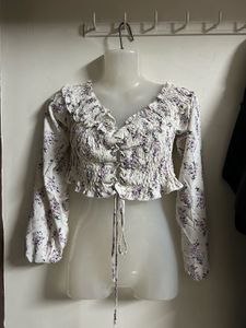 Floral Print Corset Top
