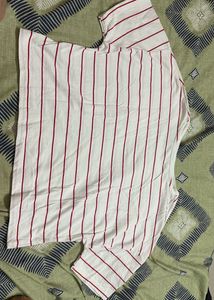 Cute Mickey Mouse Striped T-Shirt